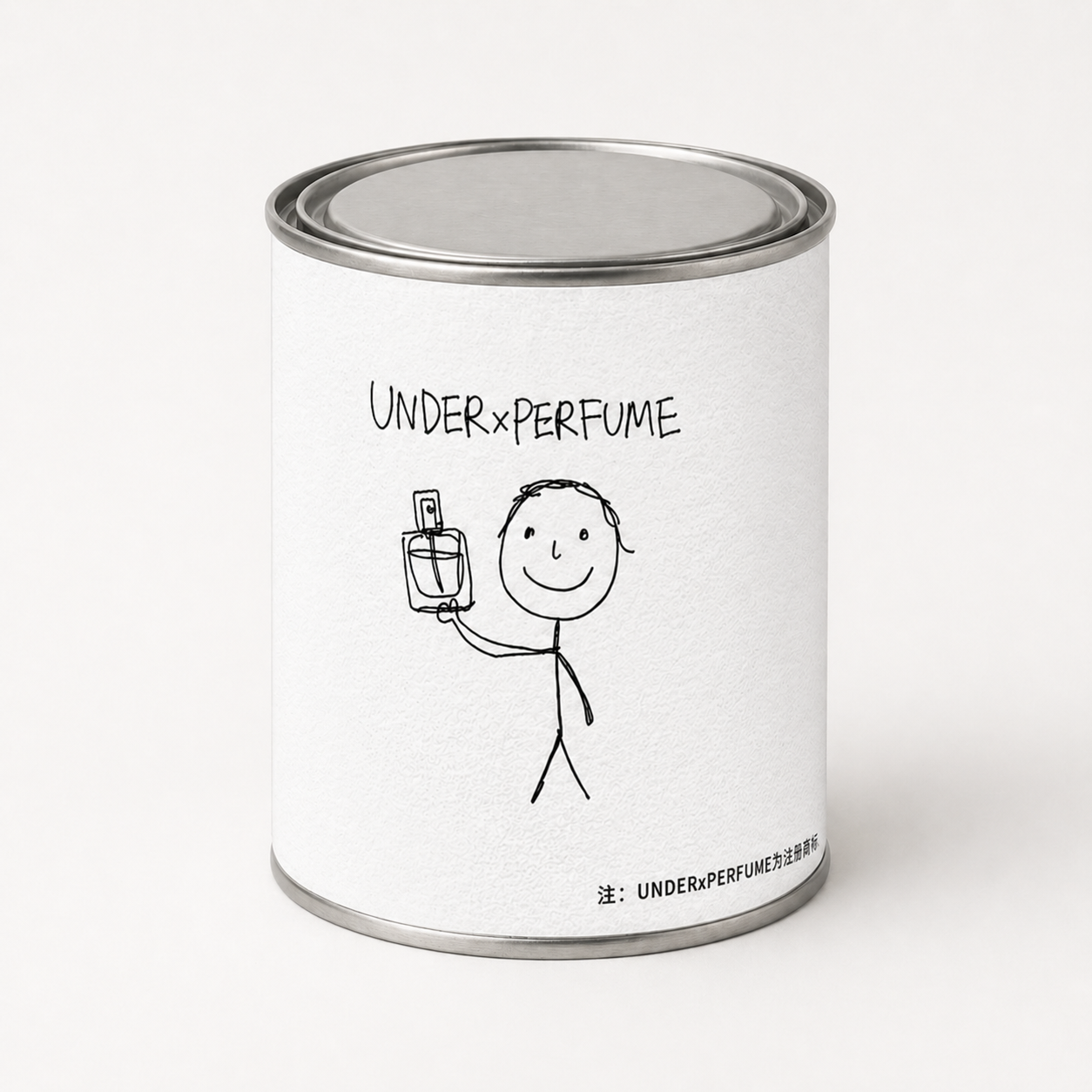UNDER x PERFUME packaging front view